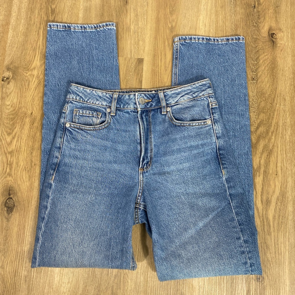 Chiara Dynamite Denim Droit Straight Leg Blue Jeans size 26